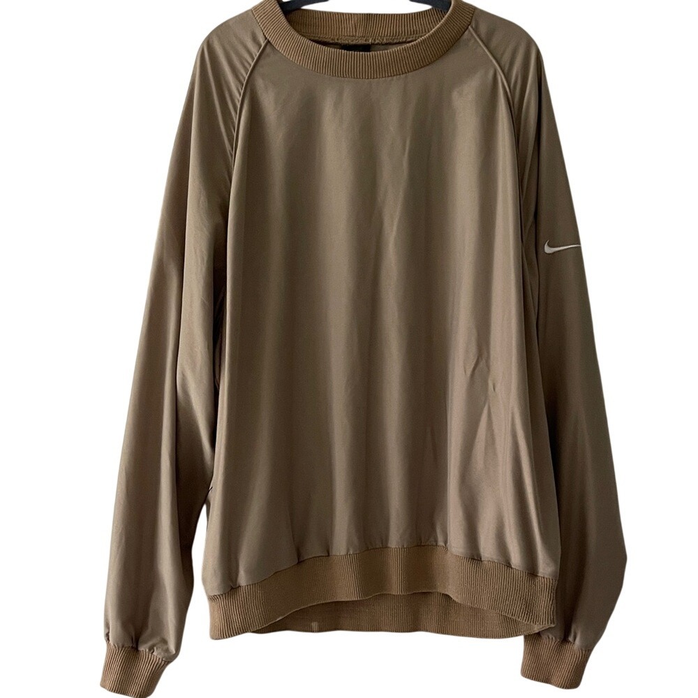 Nike Golf Men's Taupe Tan Crewneck‎ Pullover Jacket XXL
